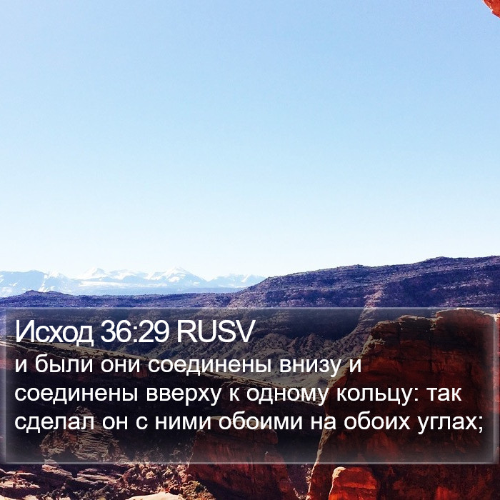 Исход 36:29 RUSV Bible Study
