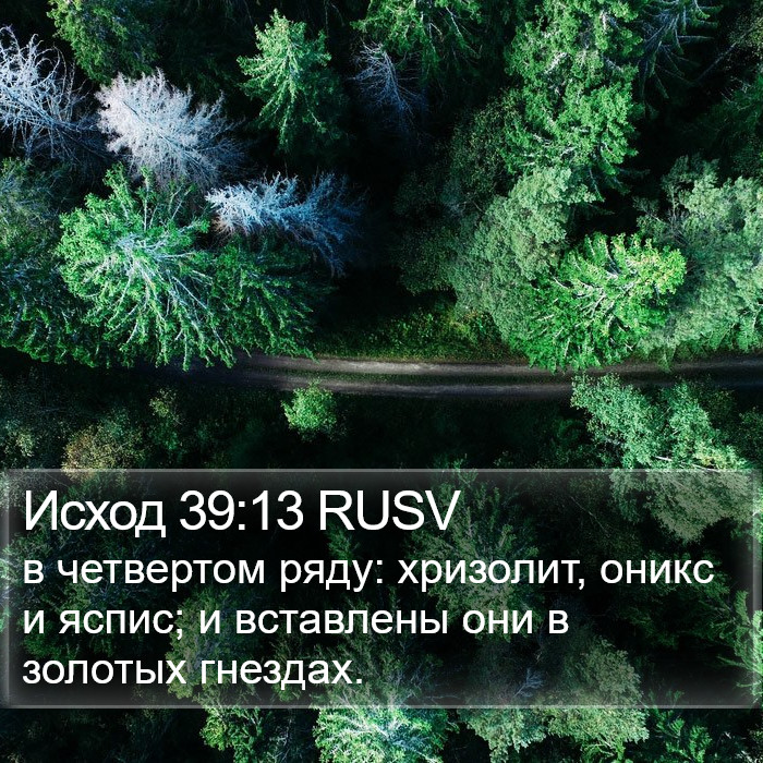 Исход 39:13 RUSV Bible Study