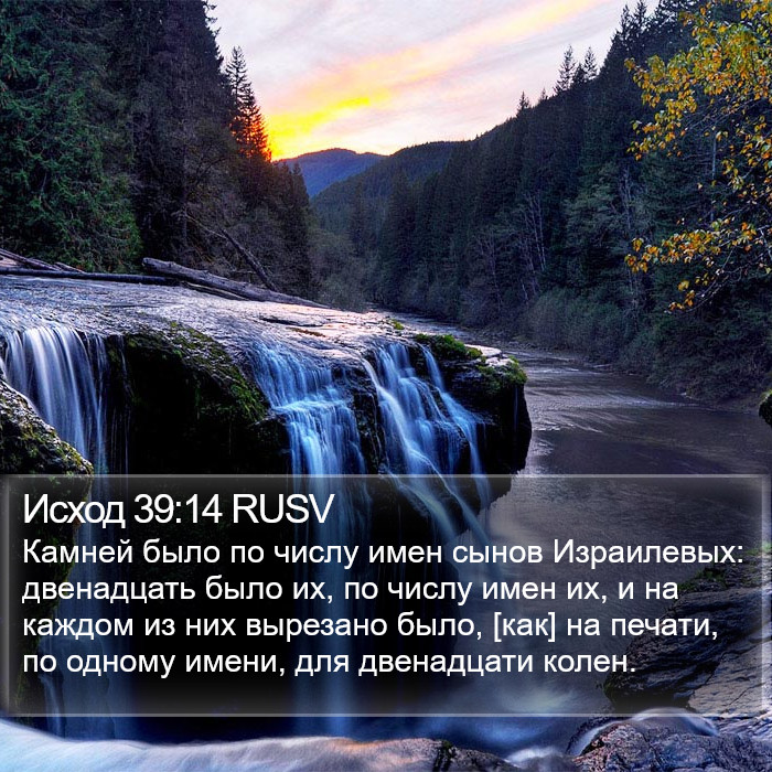 Исход 39:14 RUSV Bible Study