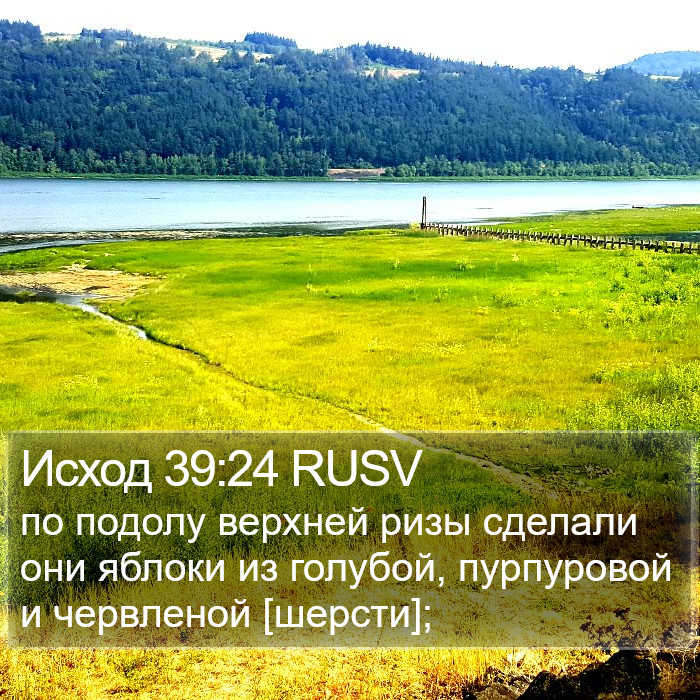 Исход 39:24 RUSV Bible Study