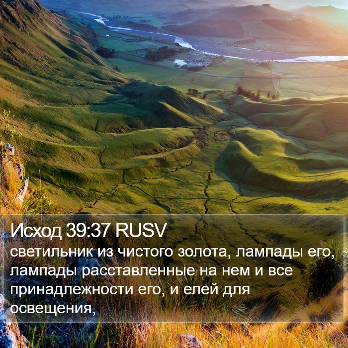 Исход 39:37 RUSV Bible Study