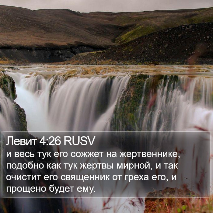 Левит 4:26 RUSV Bible Study