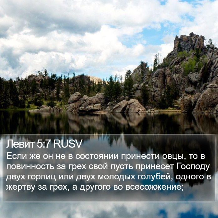 Левит 5:7 RUSV Bible Study