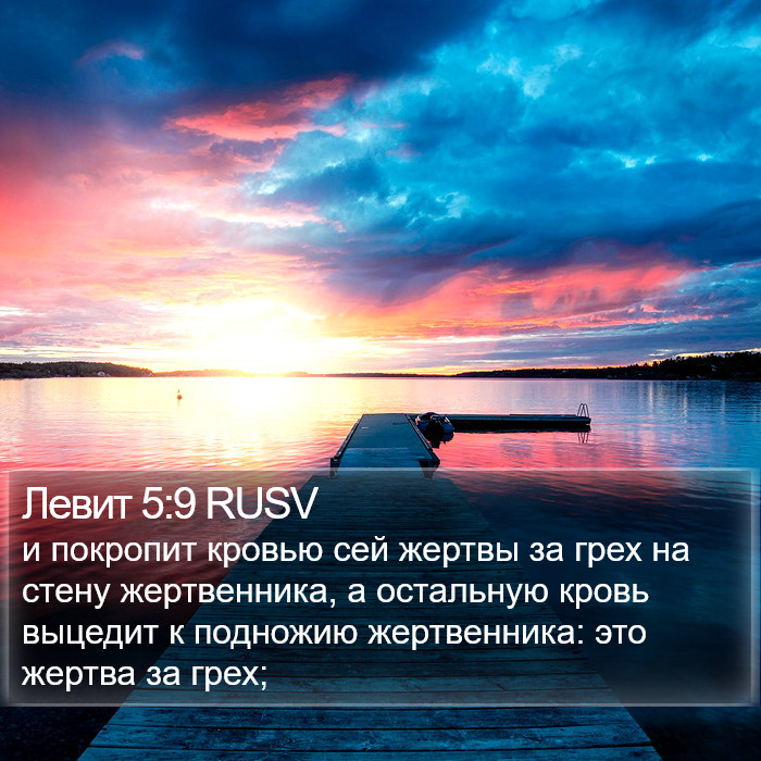 Левит 5:9 RUSV Bible Study