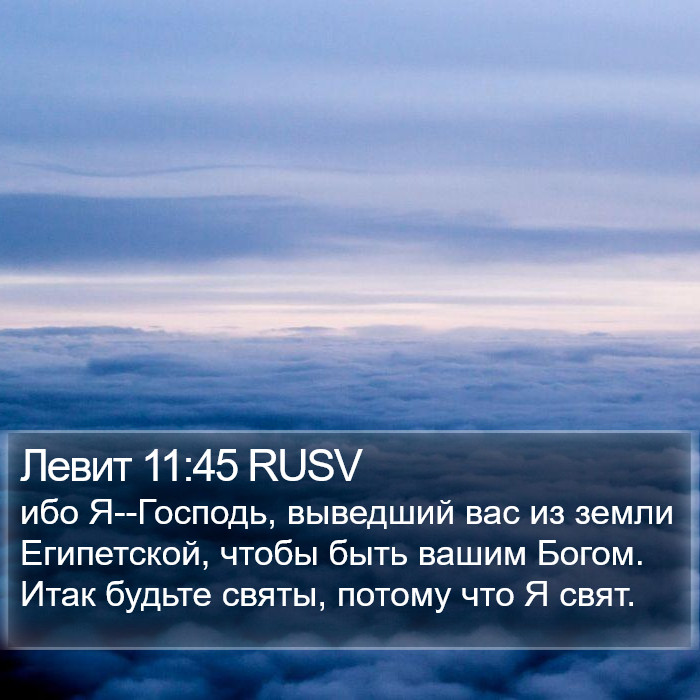 Левит 11:45 RUSV Bible Study