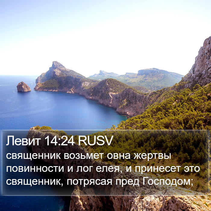 Левит 14:24 RUSV Bible Study