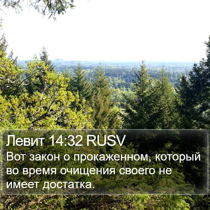 Левит 14:32 RUSV Bible Study