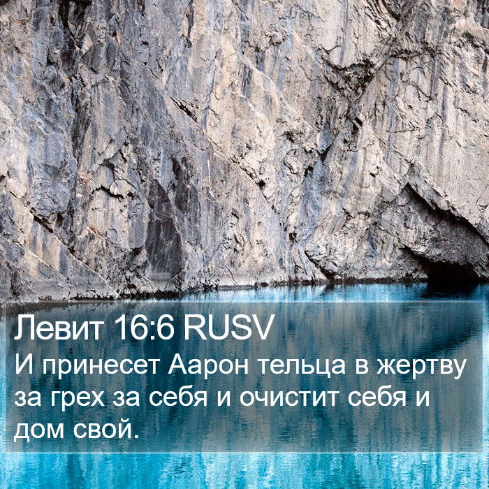 Левит 16:6 RUSV Bible Study