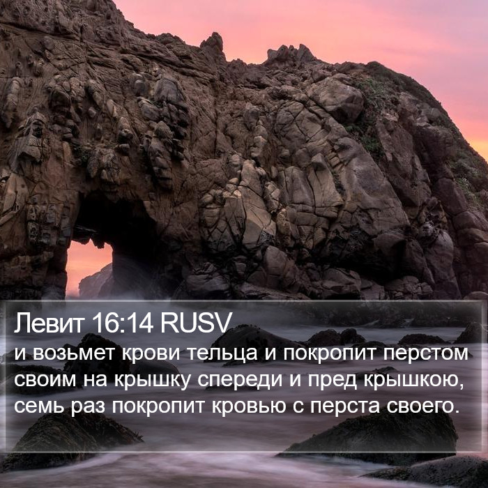 Левит 16:14 RUSV Bible Study