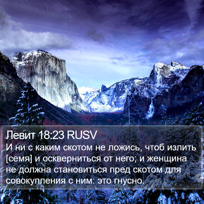 Левит 18:23 RUSV Bible Study