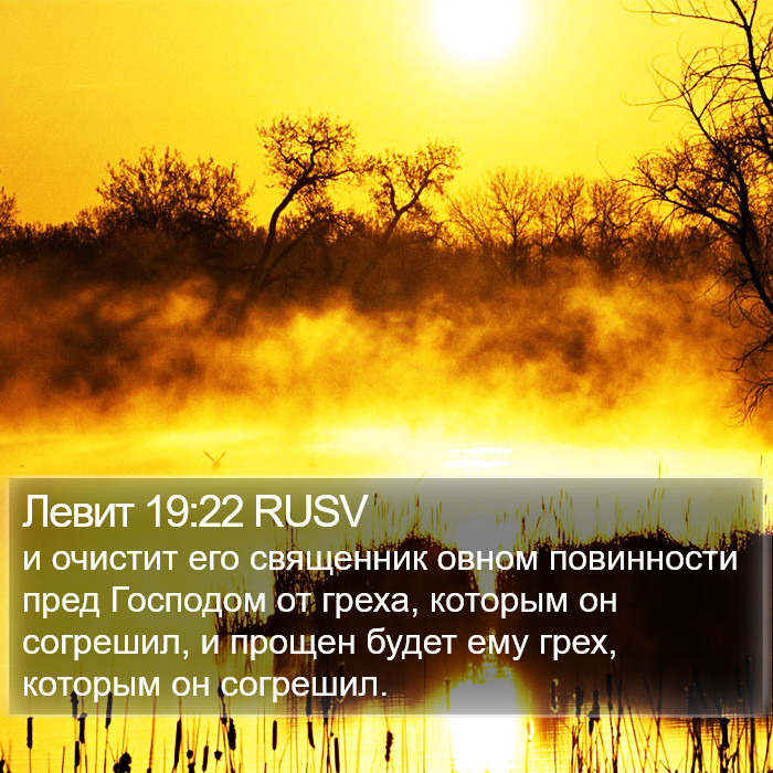 Левит 19:22 RUSV Bible Study