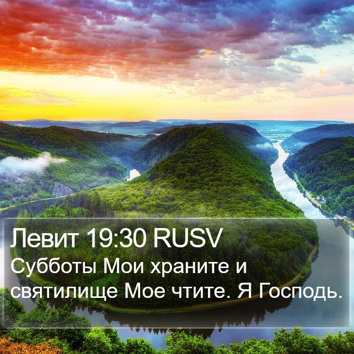 Левит 19:30 RUSV Bible Study