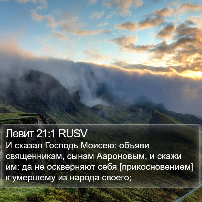 Левит 21:1 RUSV Bible Study