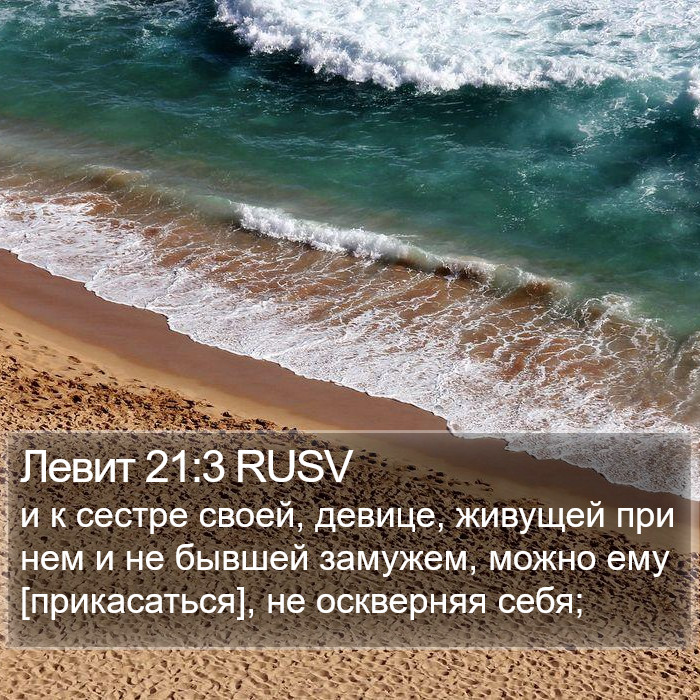 Левит 21:3 RUSV Bible Study