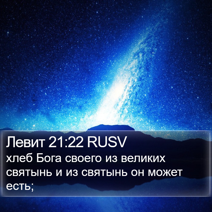 Левит 21:22 RUSV Bible Study