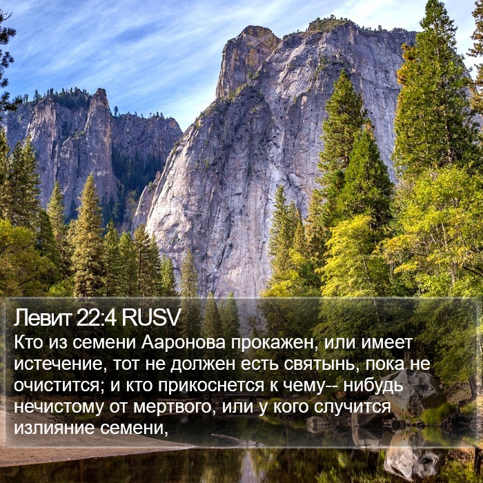 Левит 22:4 RUSV Bible Study