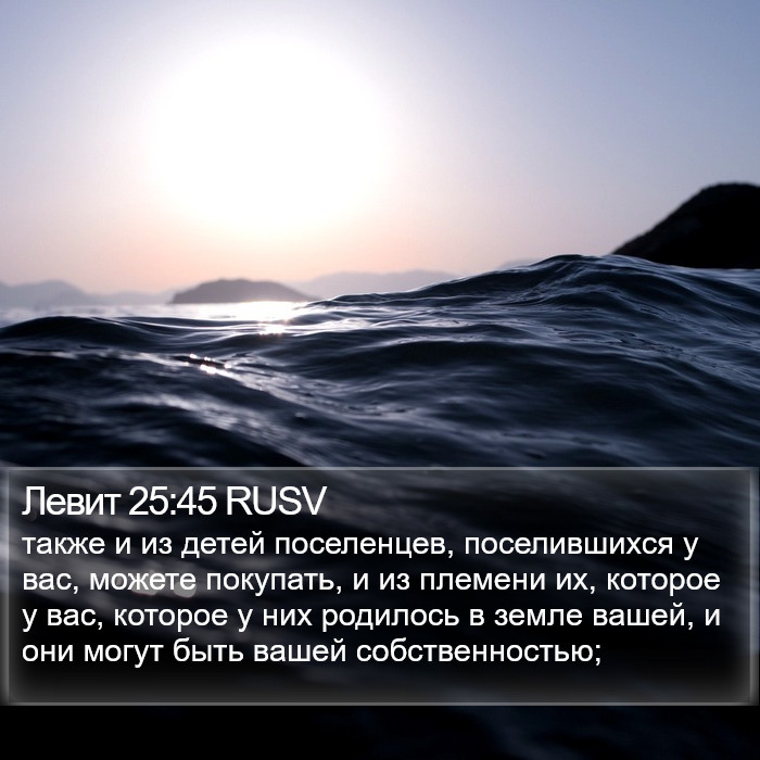 Левит 25:45 RUSV Bible Study