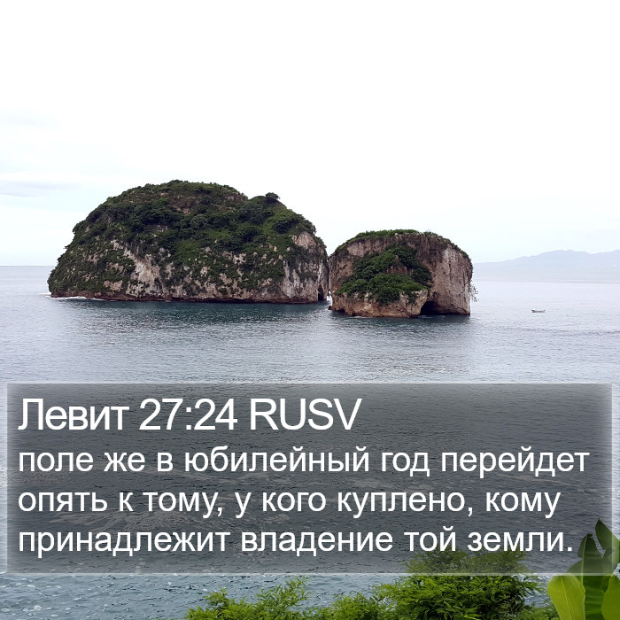 Левит 27:24 RUSV Bible Study