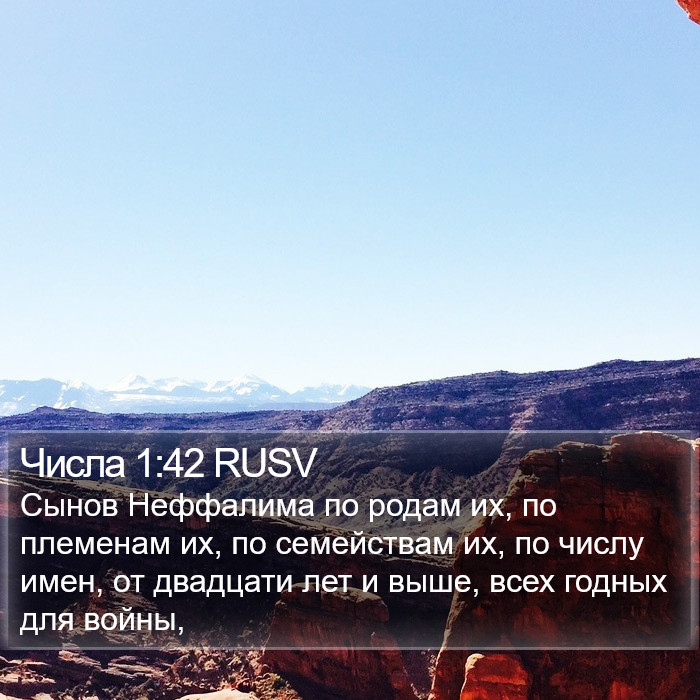 Числа 1:42 RUSV Bible Study