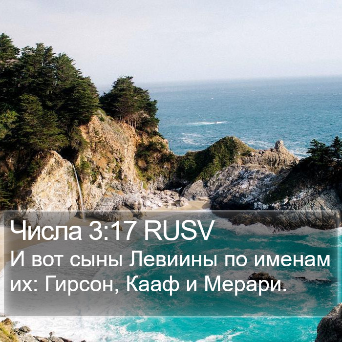 Числа 3:17 RUSV Bible Study