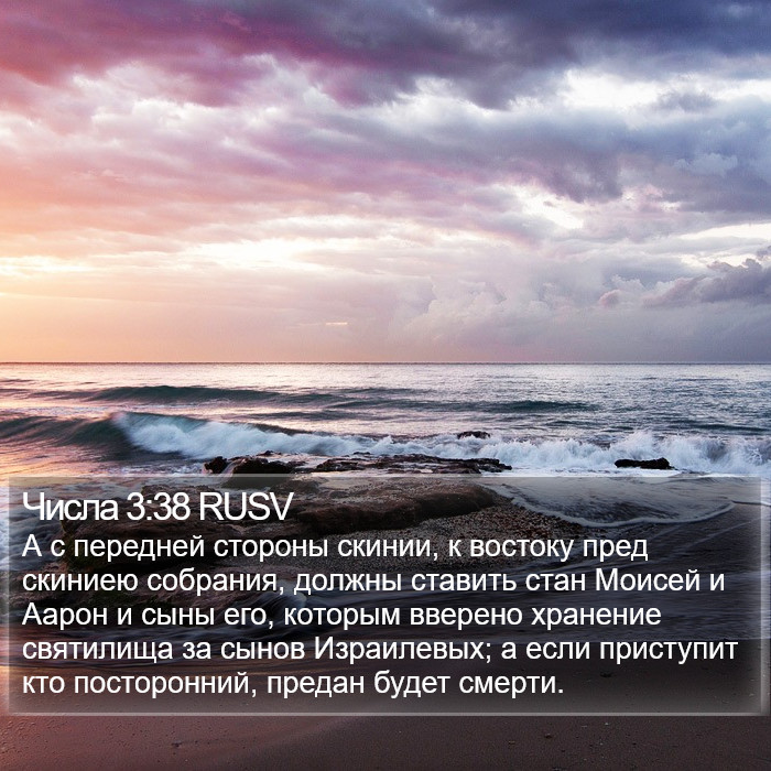 Числа 3:38 RUSV Bible Study