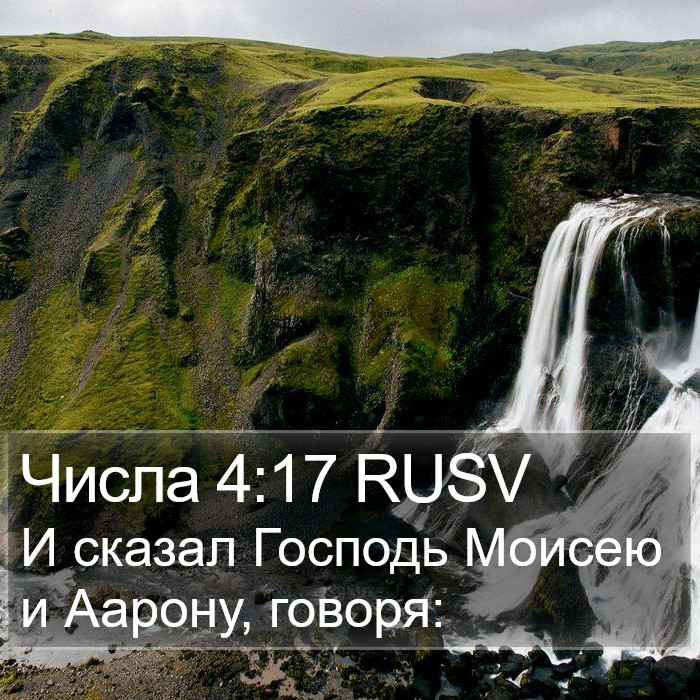 Числа 4:17 RUSV Bible Study