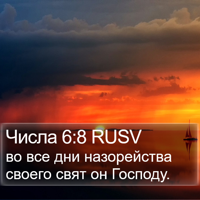 Числа 6:8 RUSV Bible Study