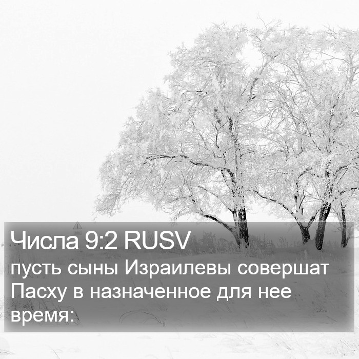Числа 9:2 RUSV Bible Study