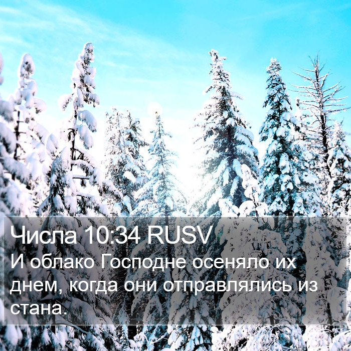 Числа 10:34 RUSV Bible Study