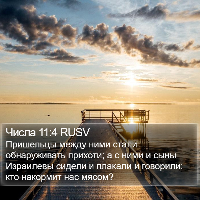 Числа 11:4 RUSV Bible Study