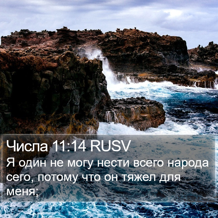 Числа 11:14 RUSV Bible Study