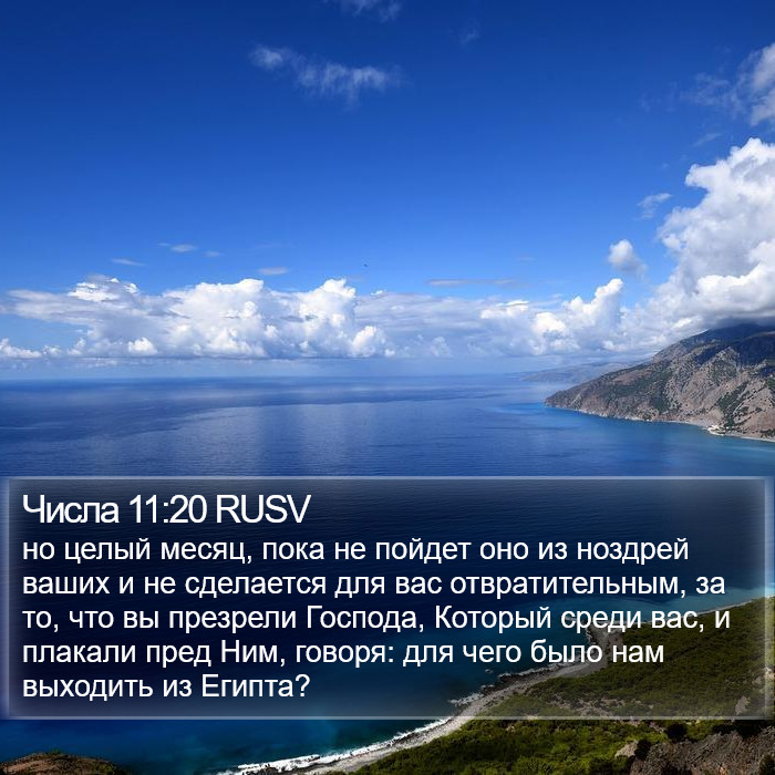 Числа 11:20 RUSV Bible Study