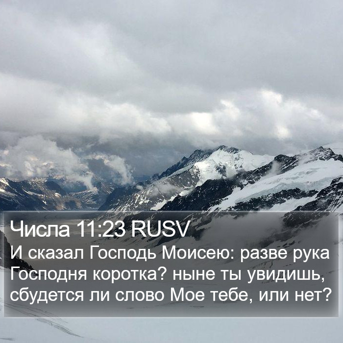 Числа 11:23 RUSV Bible Study