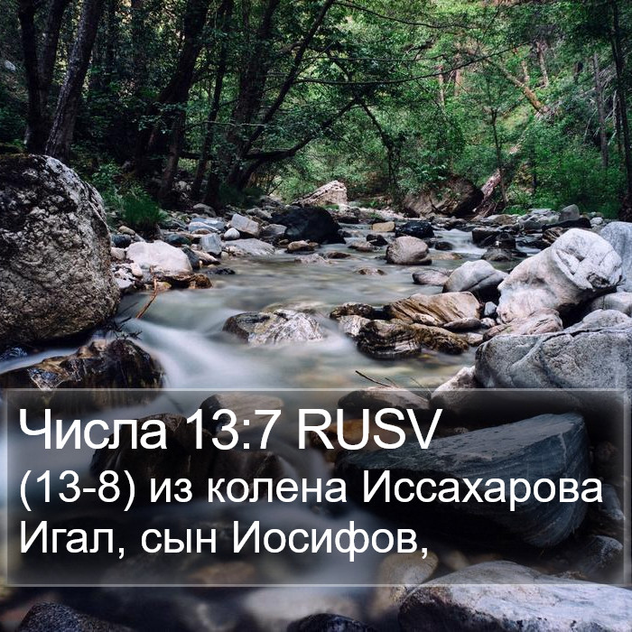 Числа 13:7 RUSV Bible Study