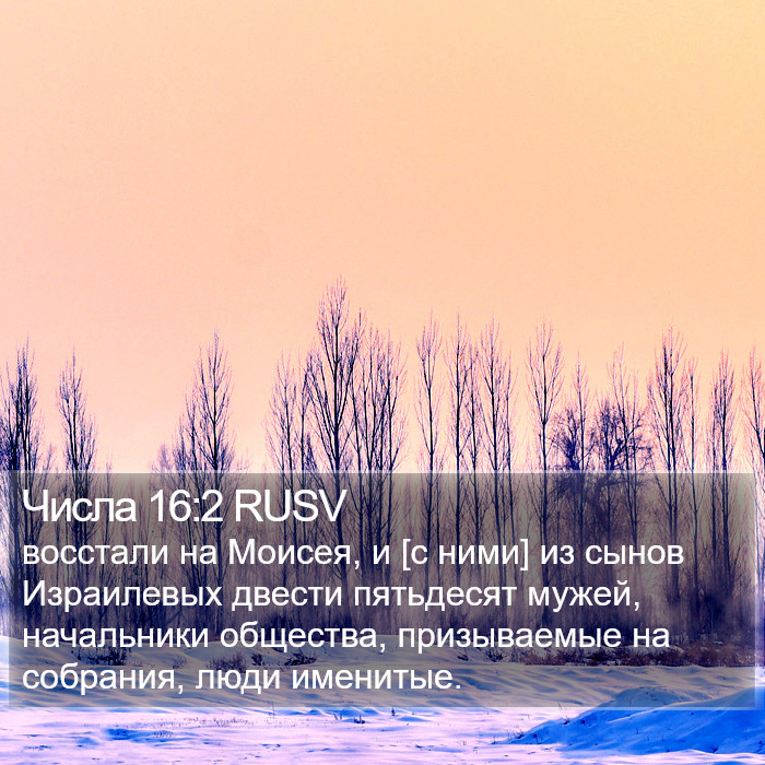 Числа 16:2 RUSV Bible Study