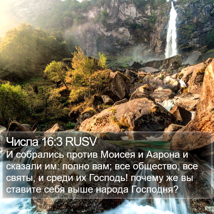 Числа 16:3 RUSV Bible Study