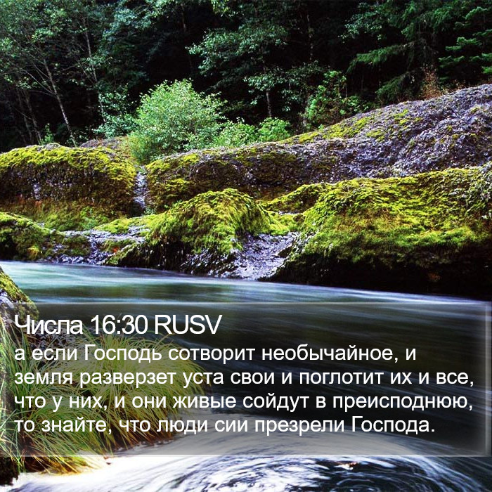 Числа 16:30 RUSV Bible Study