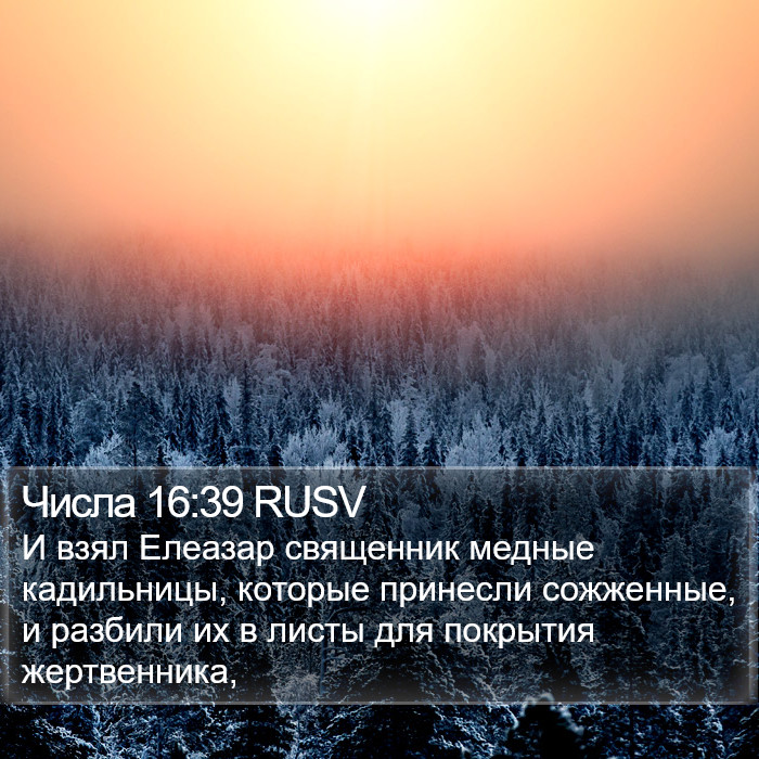 Числа 16:39 RUSV Bible Study