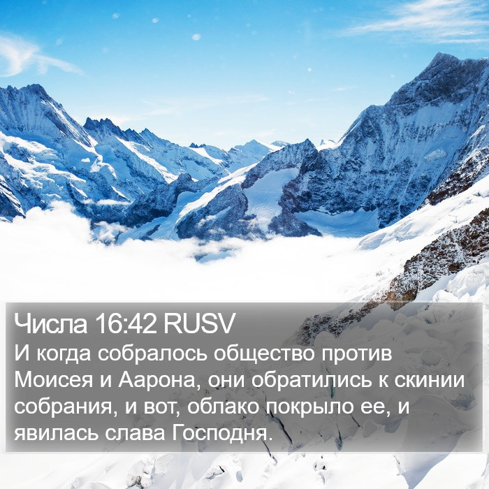 Числа 16:42 RUSV Bible Study