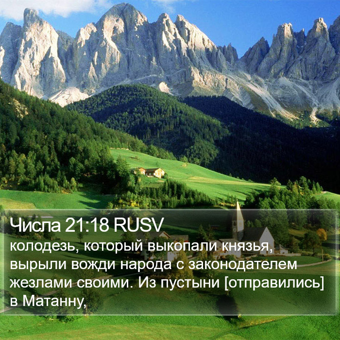 Числа 21:18 RUSV Bible Study