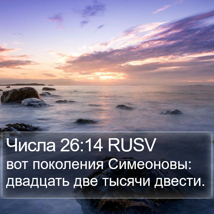 Числа 26:14 RUSV Bible Study