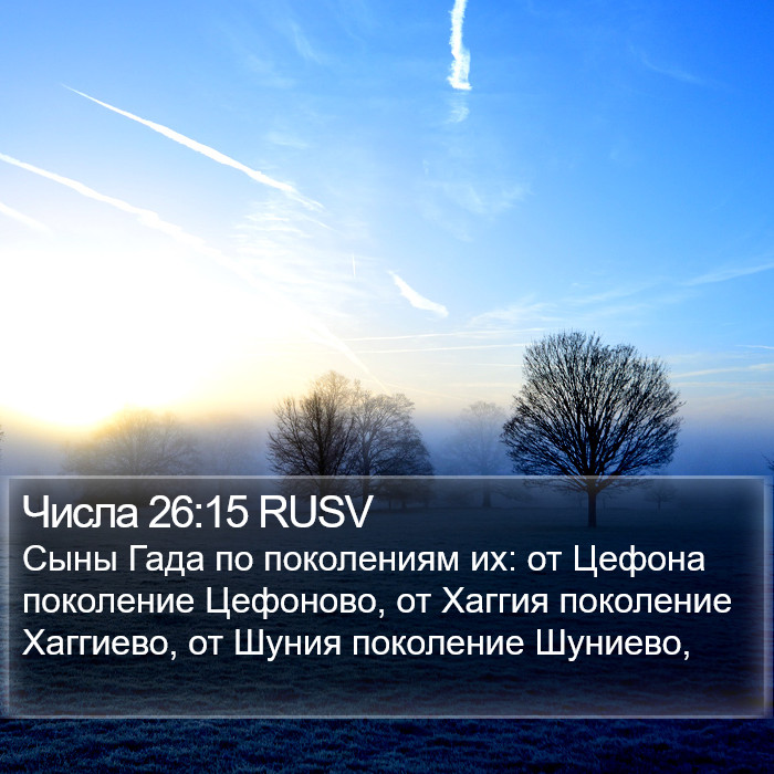 Числа 26:15 RUSV Bible Study