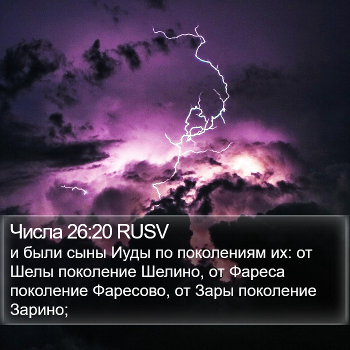 Числа 26:20 RUSV Bible Study