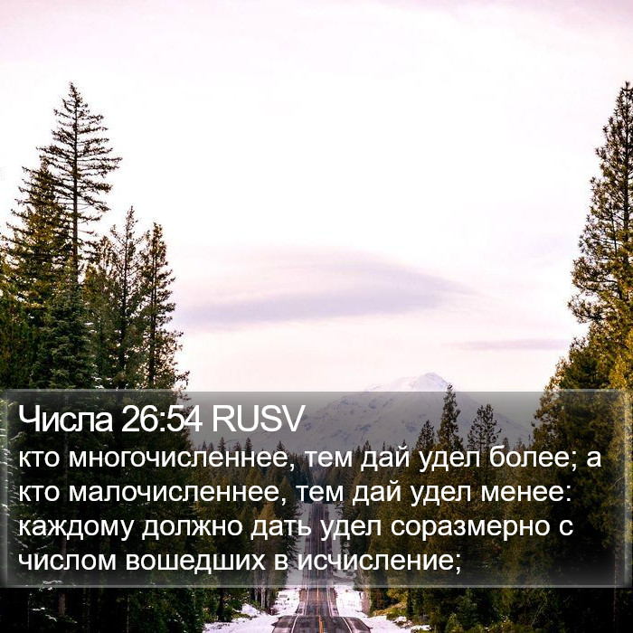 Числа 26:54 RUSV Bible Study