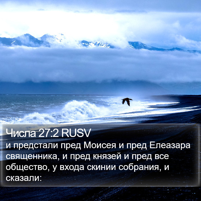 Числа 27:2 RUSV Bible Study