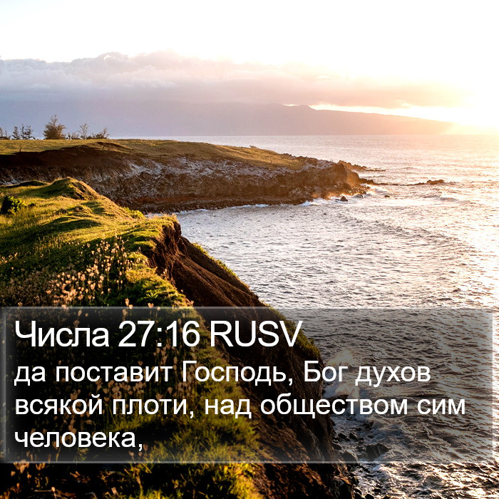 Числа 27:16 RUSV Bible Study