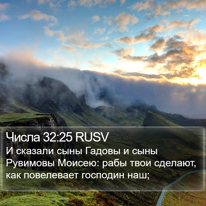 Числа 32:25 RUSV Bible Study