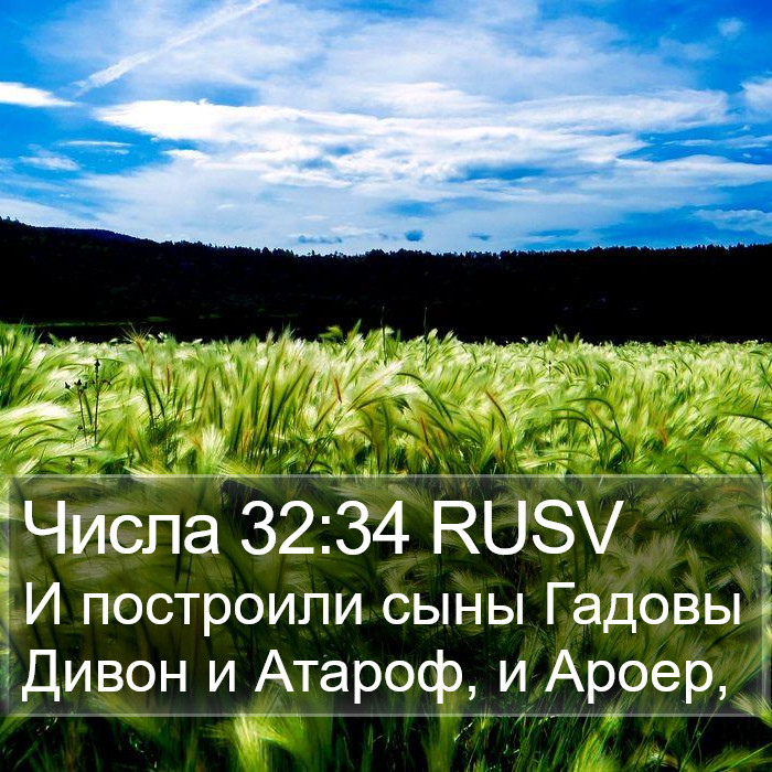 Числа 32:34 RUSV Bible Study