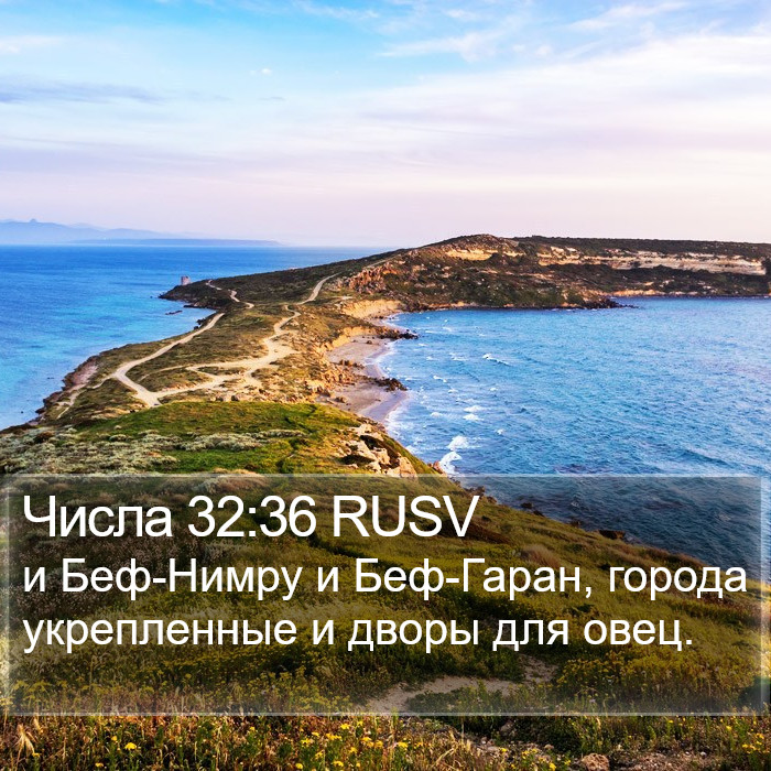 Числа 32:36 RUSV Bible Study