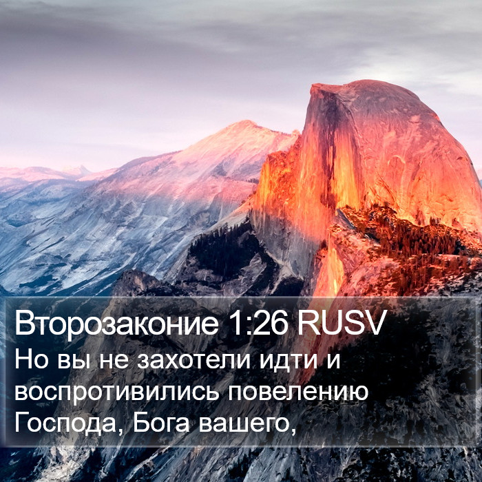 Второзаконие 1:26 RUSV Bible Study